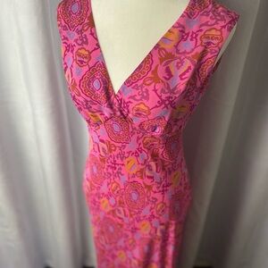 DVF pretty in pink dress.